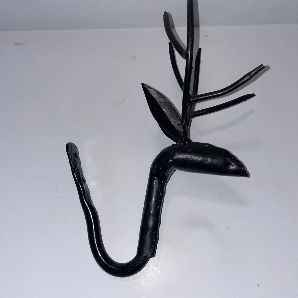 Vintage Metal Deer Rustic Wall Hanger 10